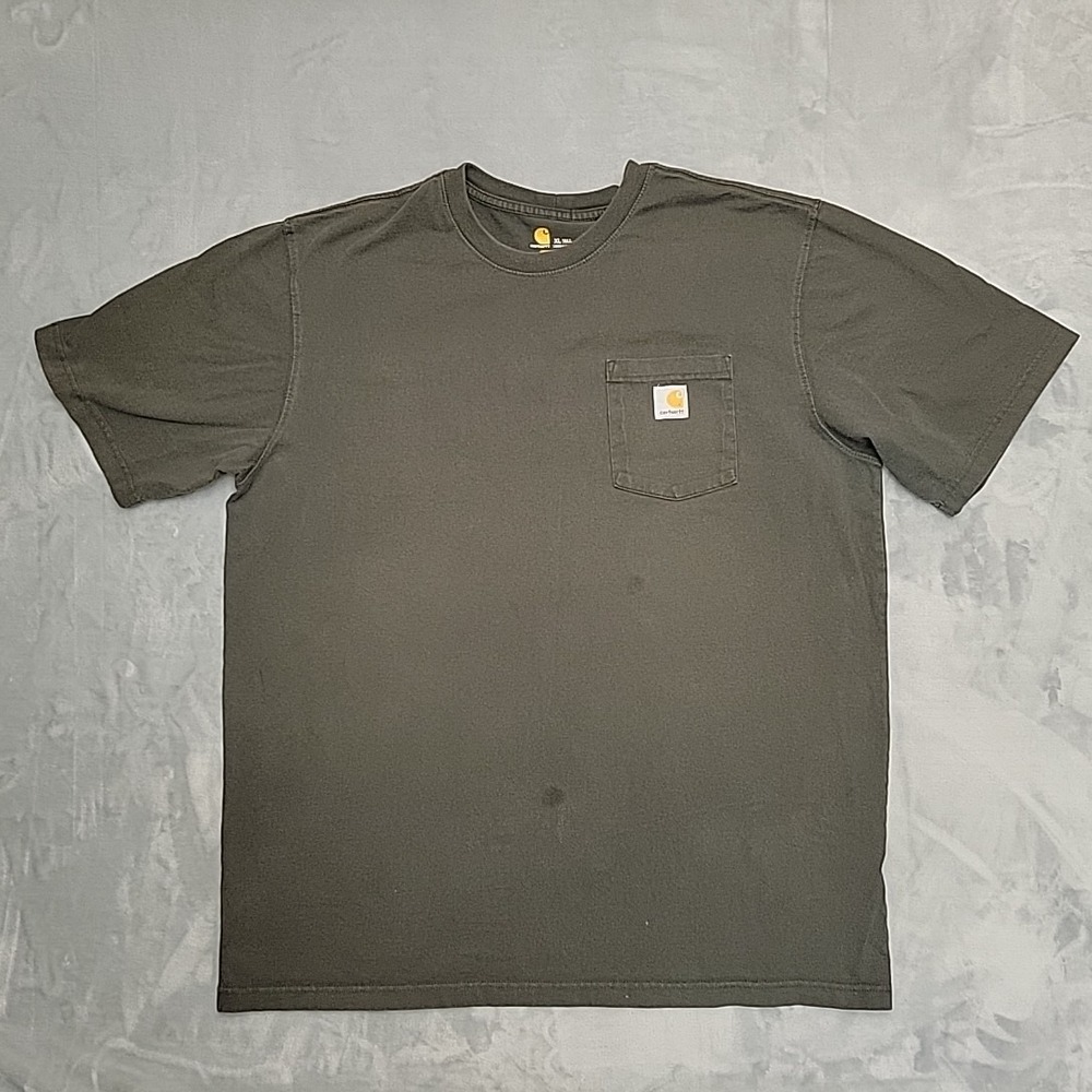 Carhartt  Shirt Mens XL Tall Peat Original Fit Short Sleeve Pocket Workwear K87‎